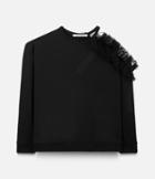 Christopher Kane Cut Away Sweatshirt With Frill