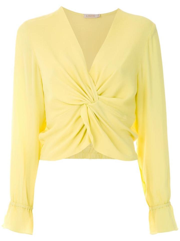 A.brand Blusa Seda Lemon - Amarelo Lemon - Yellow