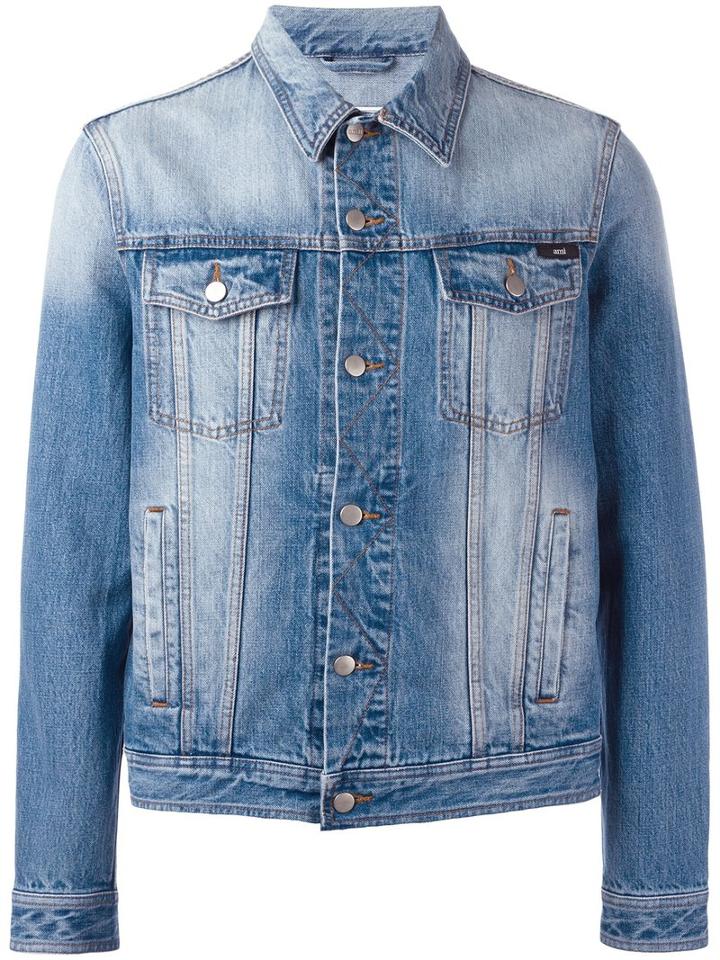 Ami Alexandre Mattiussi - Denim Jacket - Men - Cotton - L, Blue, Cotton