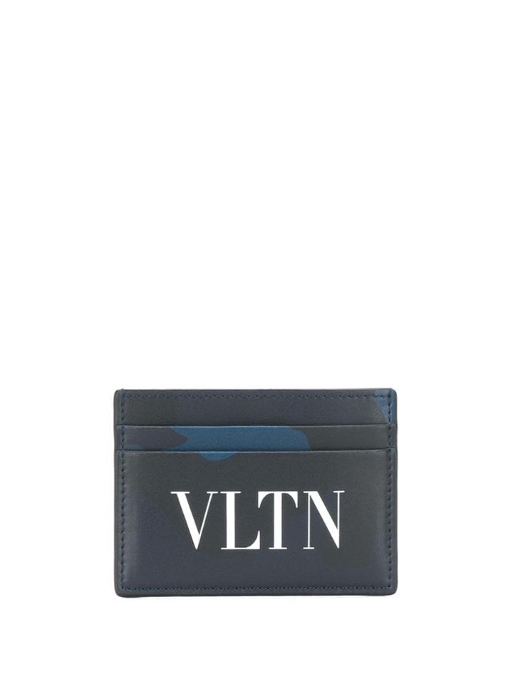 Valentino Valentino Garavani Camouflage Vltn Cardholder - Blue
