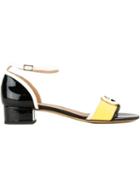 Salvatore Ferragamo Glenn Sandals, Women's, Size: 9, Yellow, Calf Leather