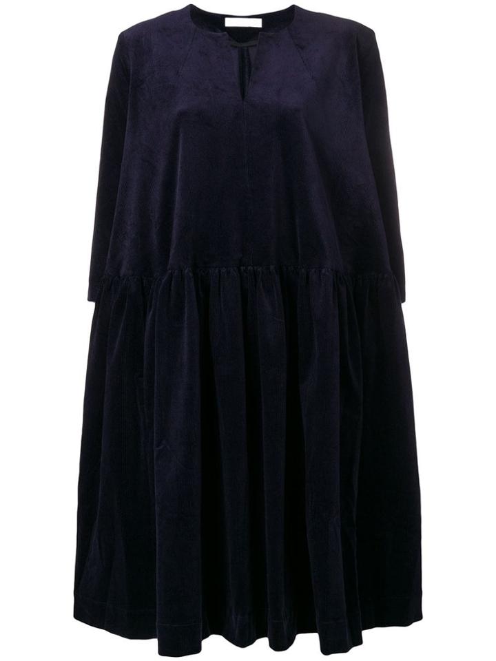 Peter Jensen Classic Corduroy Smock Dress - Blue