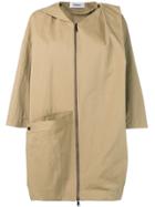 Chalayan Zipped-up Coat - Neutrals