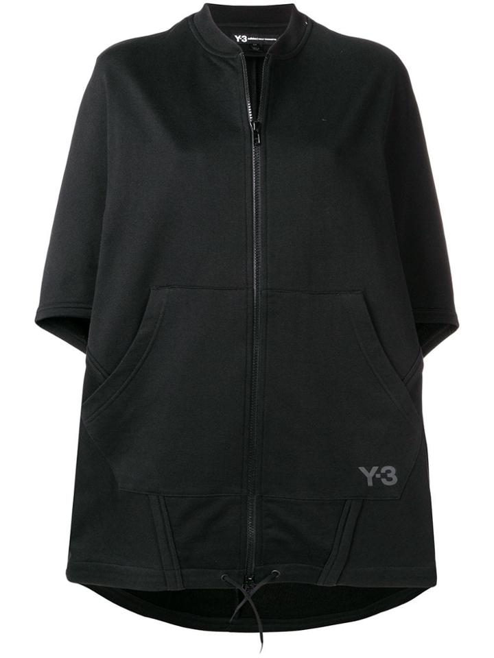 Y-3 Oversized Poncho Jacket - Black