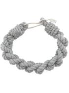 1-100 Thin Hook Braid Bracelet - Grey