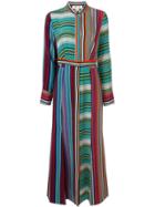 Dvf Diane Von Furstenberg Striped Long Dress - Multicolour