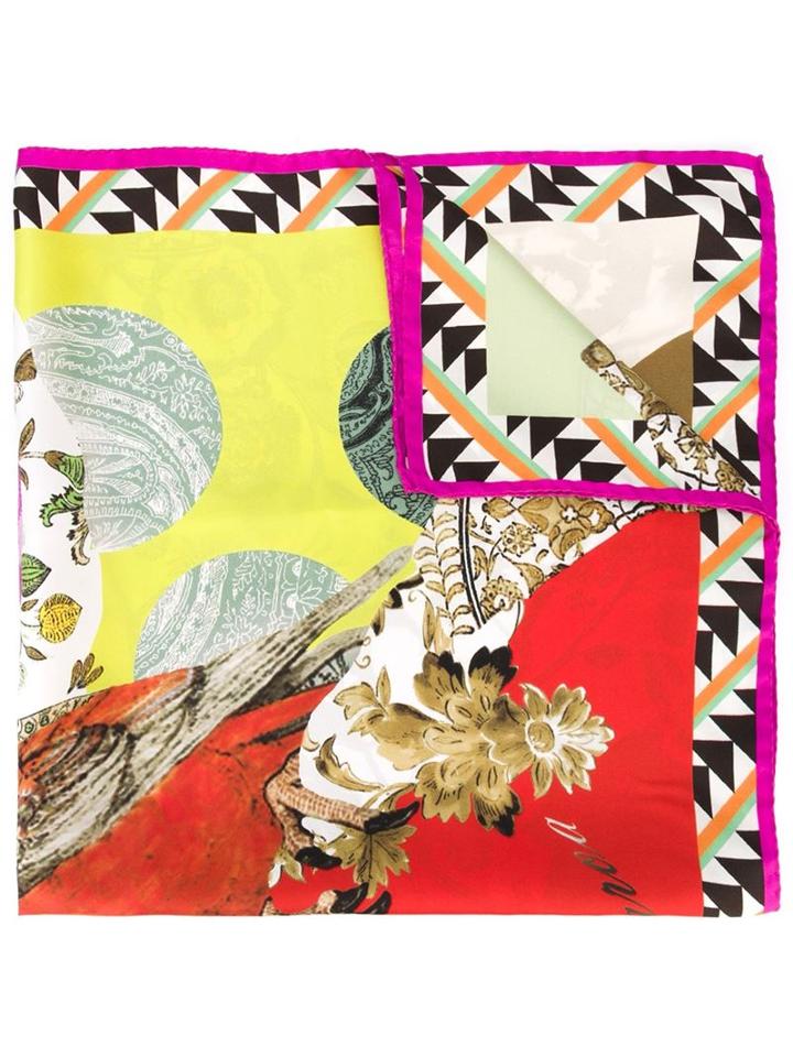 Etro Goa Scarf, Women's, Red, Silk