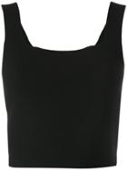A.l.c. Square Neck Cropped Vest - Black