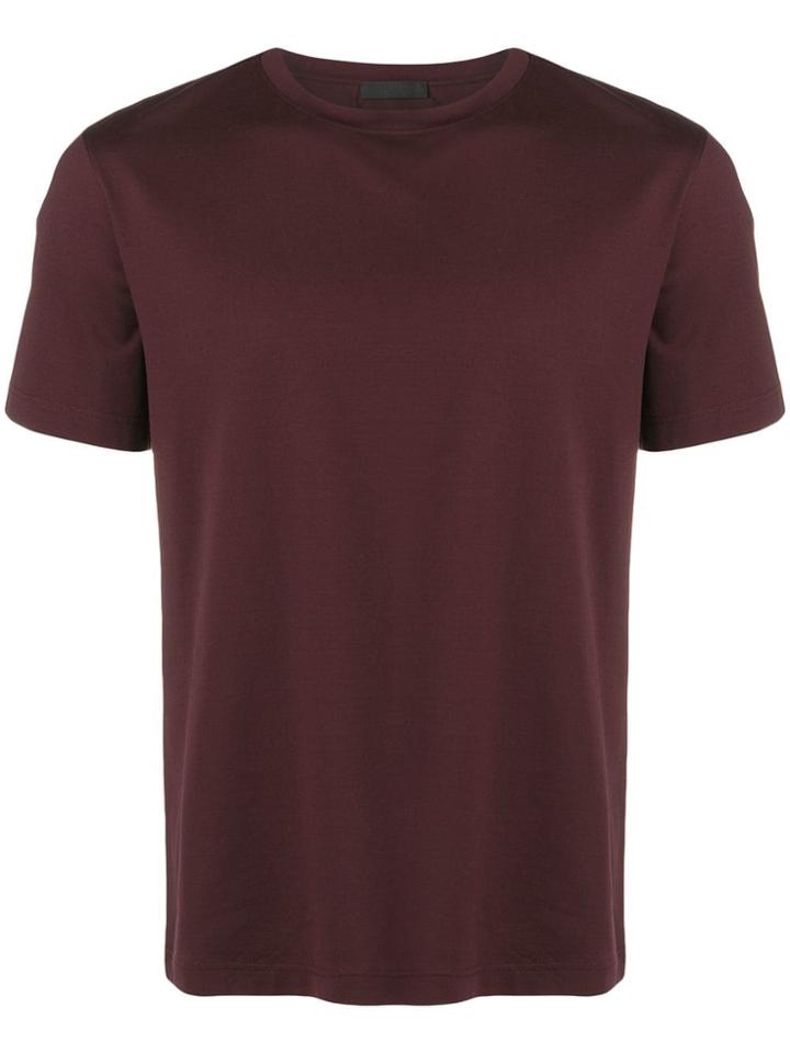 Prada Round Neck T-shirt - Red