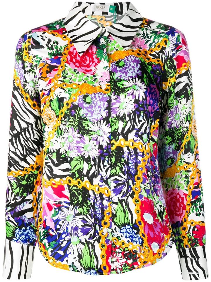 Rixo London Andrea Patterned Shirt - Black