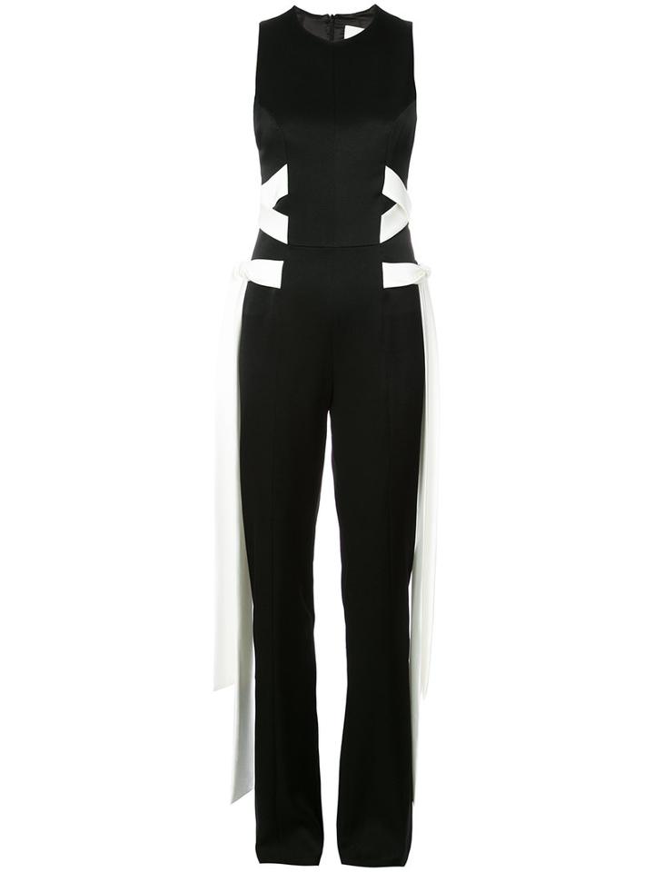 Galvan - Sleeveless Jumpsuit - Women - Polyester/triacetate - 36, Black, Polyester/triacetate