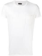 Tom Ford Chest Pocket T-shirt, Men's, Size: 50, White, Cotton/cashmere