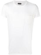 Tom Ford Chest Pocket T-shirt, Men's, Size: 50, White, Cotton/cashmere
