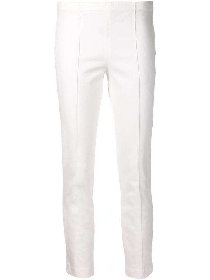 The Row - 'laviez' Trousers - Women - Cotton/spandex/elastane - Xs, White, Cotton/spandex/elastane
