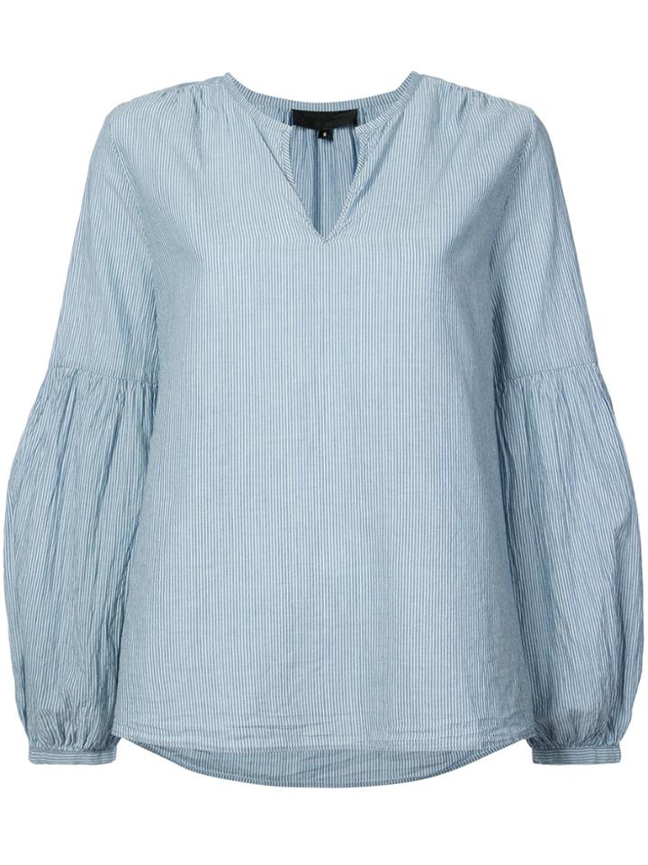Nili Lotan Striped Blouse - Blue