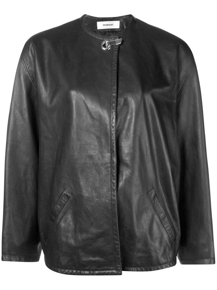 Chalayan Concealed Front Jacket - Black