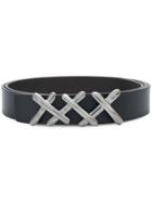 Ermenegildo Zegna Adjustable Criss-cross Belt - Black