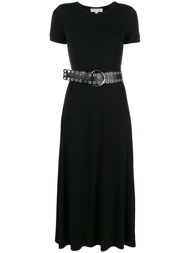 Michael Michael Kors Belted T-shirt Dress - Black