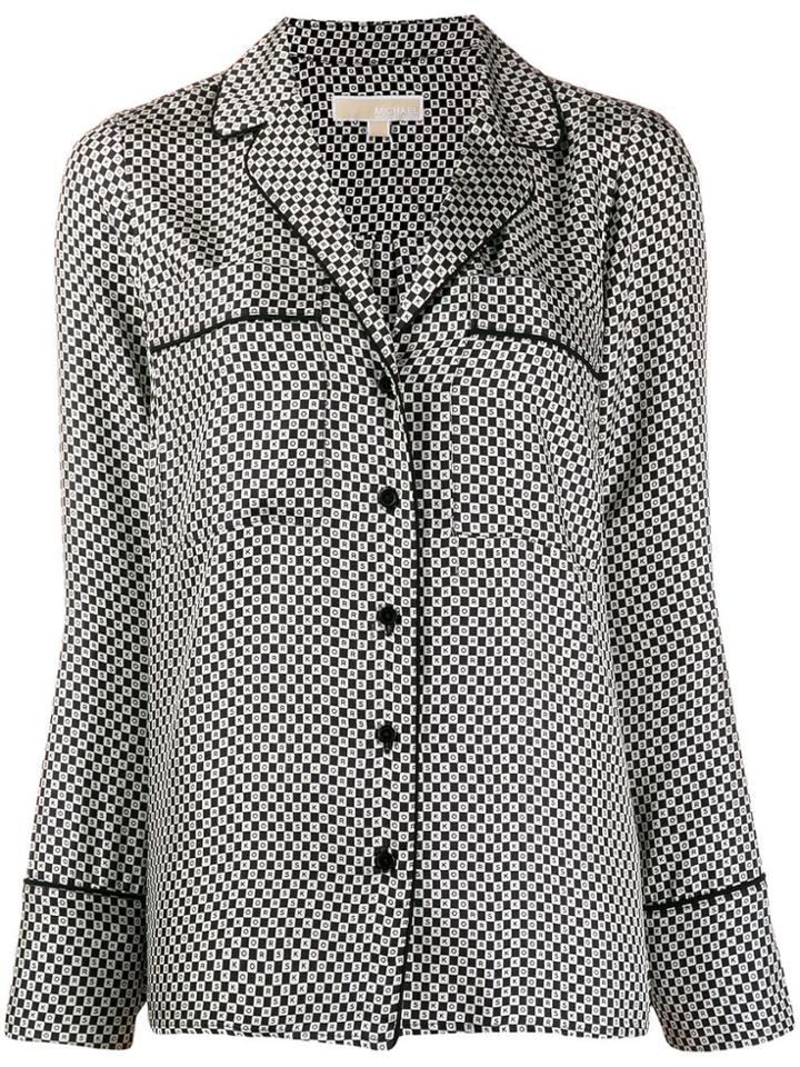 Michael Michael Kors Digital Print Blouse - Black