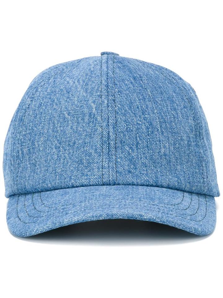 Cap - Men - Cotton - One Size, Blue, Cotton, Ami Alexandre Mattiussi