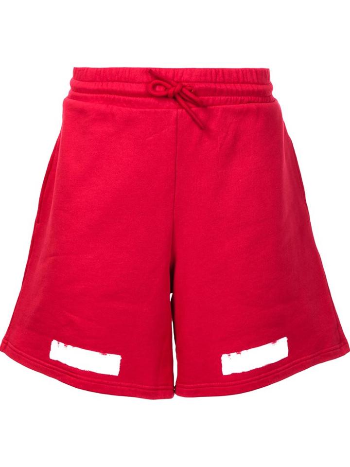 Off-white Brushed Diagonals Shorts