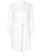 Chloé Belted Shirt Dress - White