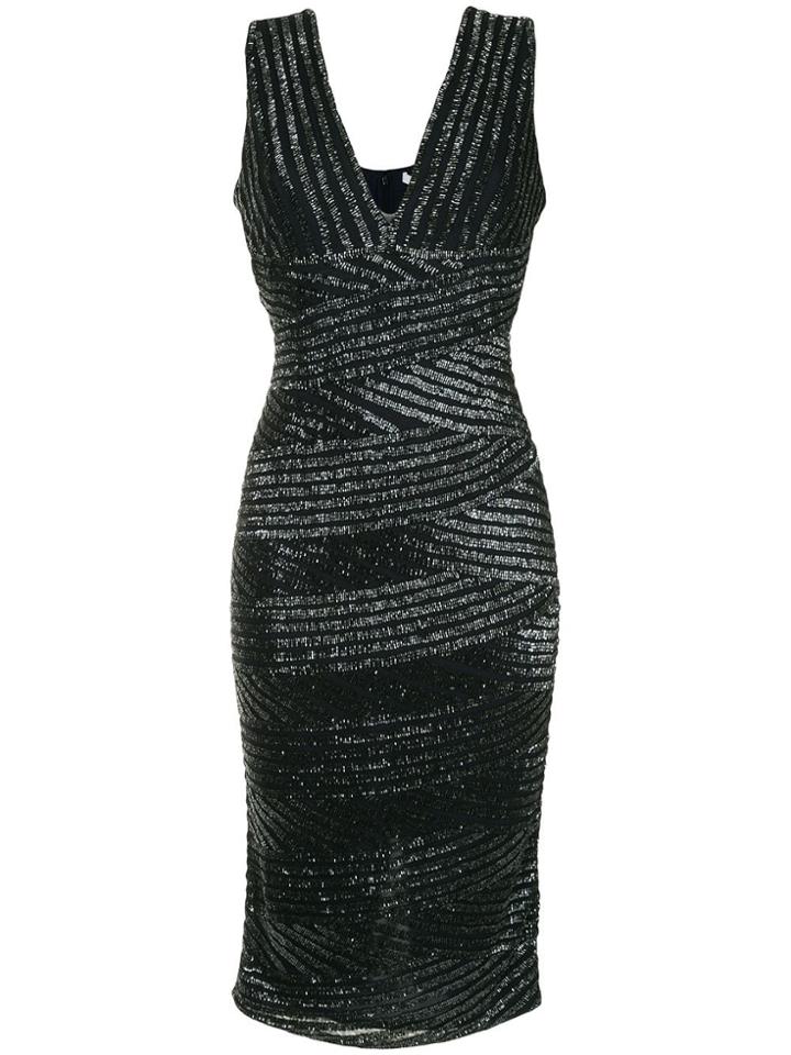 Rachel Gilbert Beaded Midi Dress - Blue