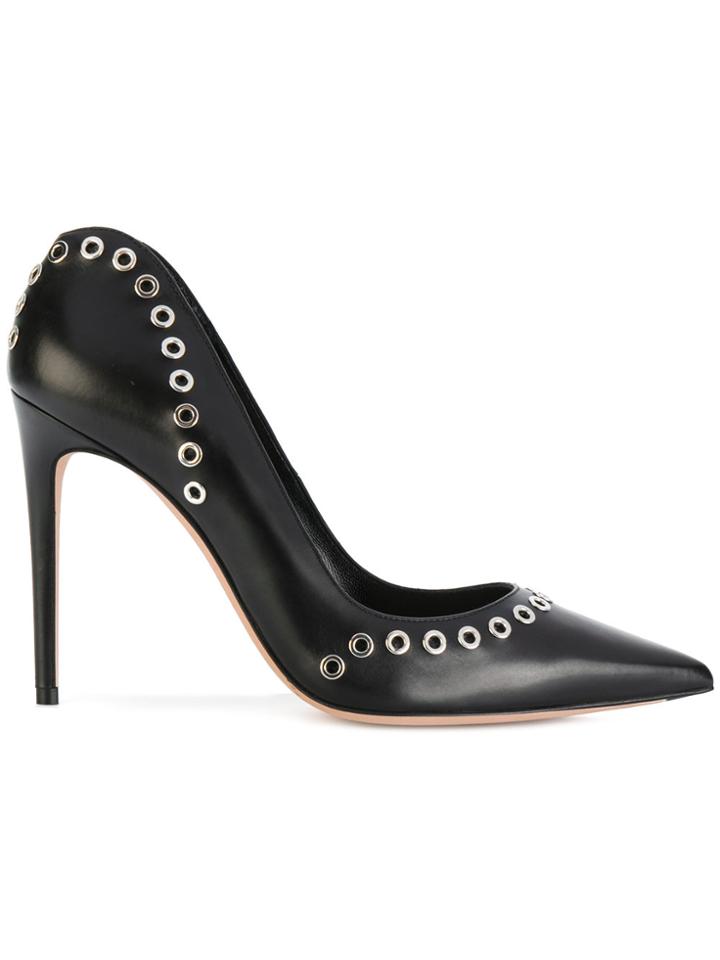 Alexander Mcqueen Eyelet Embellished Pumps - Black