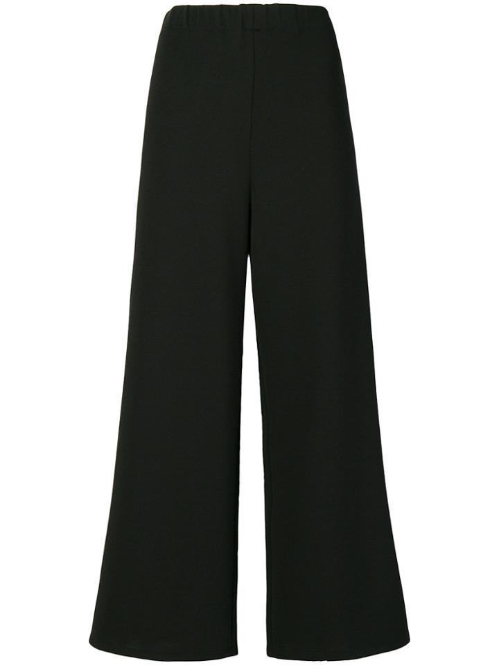 The Row Cropped Palazzo Trousers - Black
