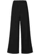 The Row Cropped Palazzo Trousers - Black