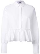 Ellery Rail Road Laced Oversized Top - Black