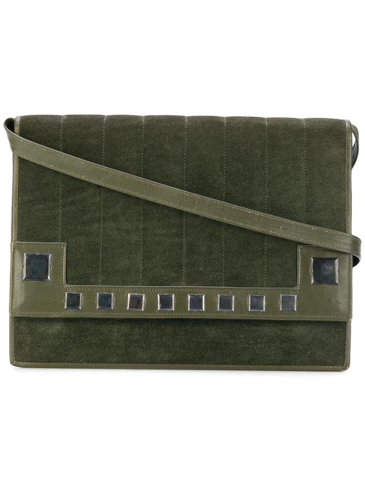 Yves Saint Laurent Vintage Paneled Shoulder Bag - Green