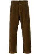 Closed Corduroy Trousers, Men's, Size: 32, Brown, Cotton