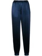 Krizia Pleated Tapered Trousers - Blue