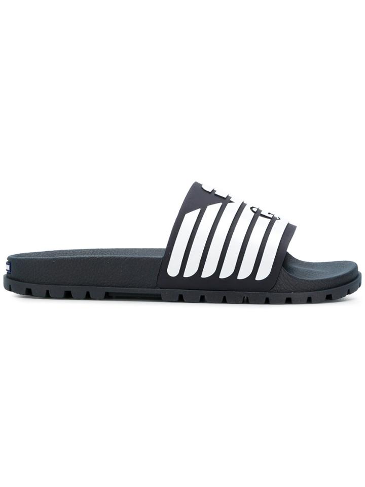 Emporio Armani Logo Slides - Blue
