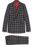 Gucci New Signoria Check Flannel Suit - Blue