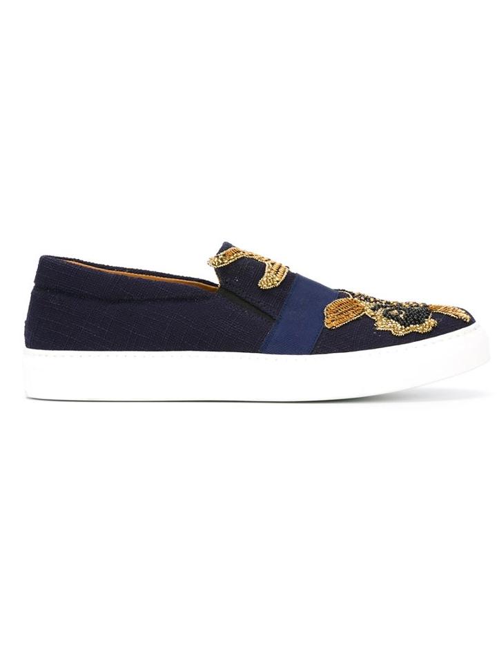 Christian Pellizzari Embellished Slip-on Sneakers