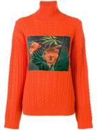 Kenzo Printed Knitted Jumper - Orange