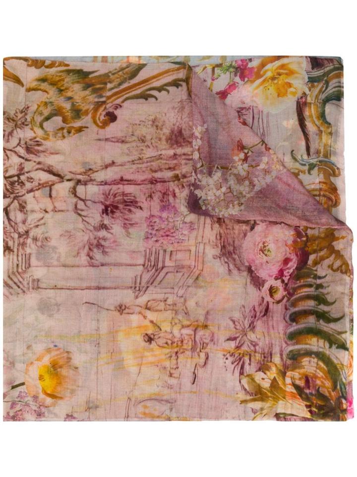 Faliero Sarti Printed Scarf - Pink