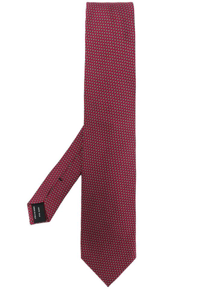 Tom Ford Micro Dot Tie - Red