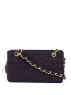Chanel Pre-owned Choco Bar Quilted Chain Shoulder Bag - Purple
