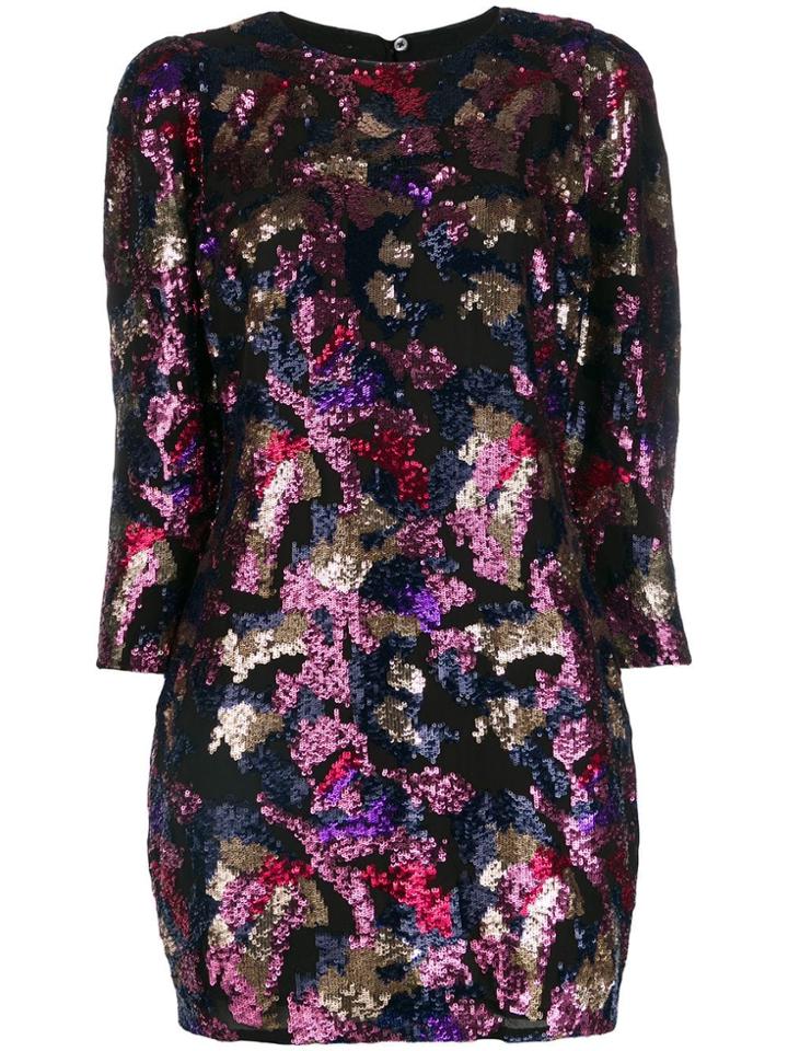 Iro Sequin Shift Dress - Black
