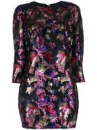 Iro Sequin Shift Dress - Black