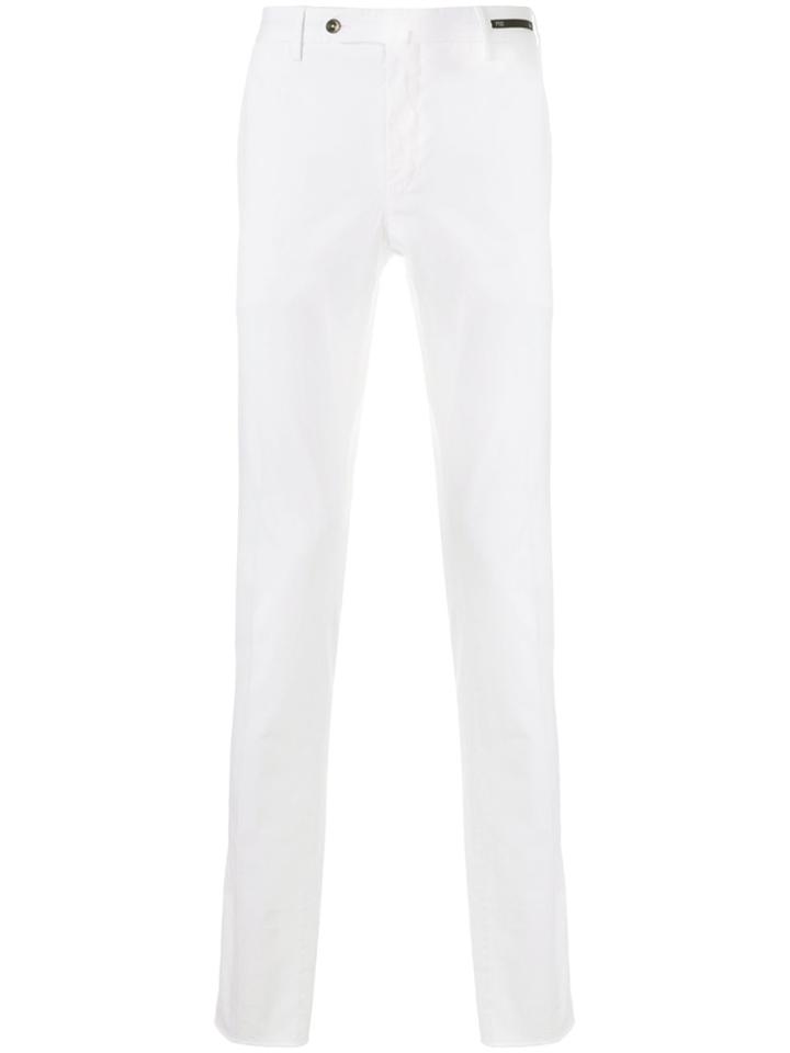 Pt01 Tailored Slim-fit Trousers - White