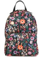 Red Valentino Floral Print Backpack, Nylon/leather