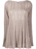 M Missoni Transparent Knit Top - Gold