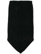 Takahiromiyashita The Soloist Cable Knit Scarf - Black