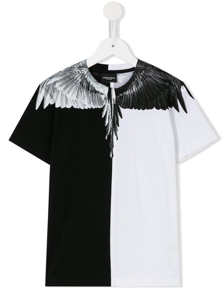 Marcelo Burlon County Of Milan Kids Lagunas Bravas T-shirt, Girl's, Size: 10 Yrs, Black
