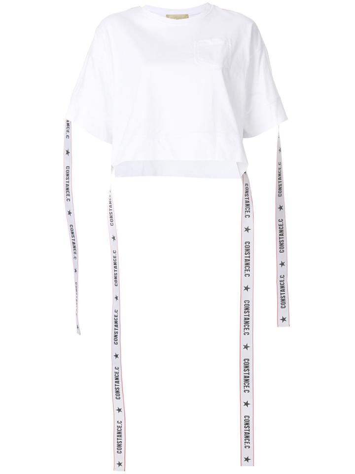 Constance C Logo Band T-shirt - White
