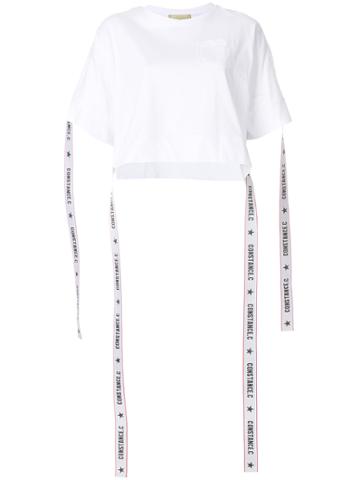 Constance C Logo Band T-shirt - White
